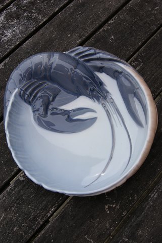 Porcelain bowl with lobster by Royal Copenhagen, Denmark