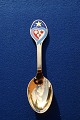Michelsen/Georg Jensen X-mas spoon 2003 of gilt 
sterling silver