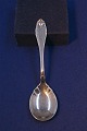 Charlottenborg Danish silver flatware, jam spoon or stewed fruit spoon 14.5cm
