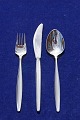 Cypress Georg Jensen Danish silver flatware, 
settings dinner cutlery of 3 pieces (with soup 
spoon).