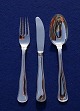 Cohr Dobbeltriflet Danish silver flatware, 
settings dinner cutlery of 3 pieces