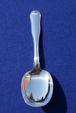 Georg Jensen Dobbeltriflet sølvbestik, serveringsske 20cm 