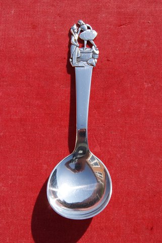 The Brave Tin Soldier, child's spoon of Danish silver