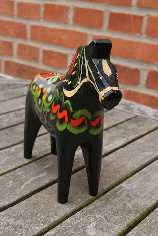 Black Dala horses from Sweden H 20.5cms