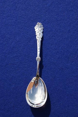 Tang or Seaweed Danish silver flatware, jam spoon 16cm from year 1914