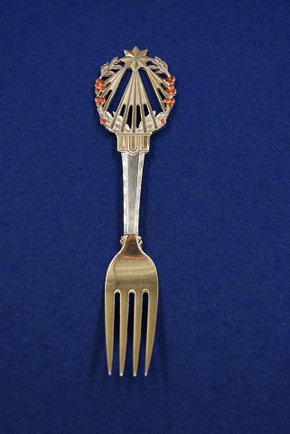 Michelsen Christmas spoon 1922 of Danish gilt silver