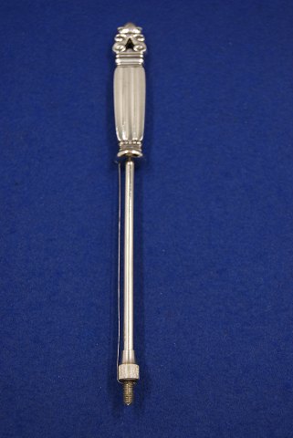 König Georg Jensen dänisch Silberbesteck. Käseschneider mit Stahl 21,5cm