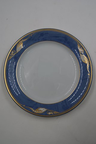 Magnolia Blue Danish porcelain, cake plates 17cm