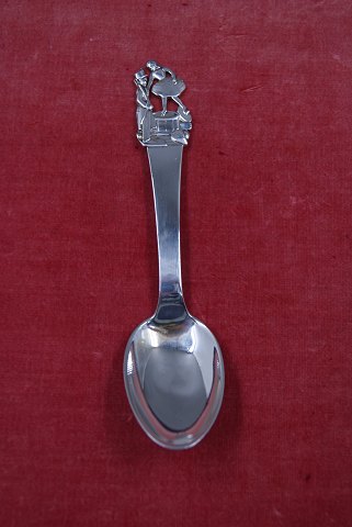 Den Standhaftige Tinsoldat barneske i sølv