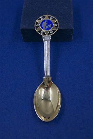 Michelsen Weihnachtslöffel 1931 aus dänisch teilweise vergoldet Sterling Silber