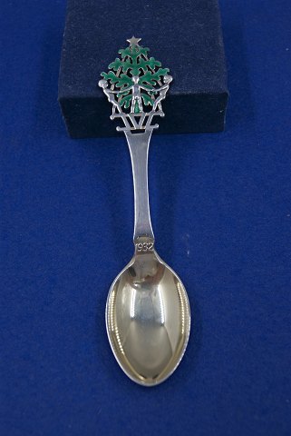 Michelsen Weihnachtslöffel 1932 aus dänisch teilweise vergoldet Sterling Silber.