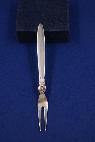 Kaktus Georg Jensen sølvbestik, pålægsgafler 15,5cm