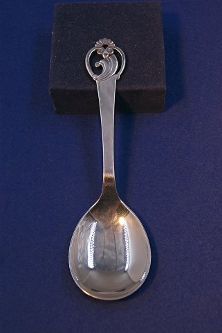Dansk sølvbestik, serveringsske 17,5cm fra 1940