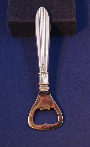 Danish silver cutlery by silversmith Jens Johs. Aagaard, bottle opener with stainless steel