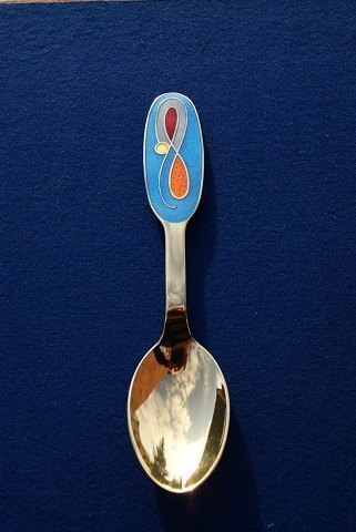 Michelsen Christmas spoon 1992 of Danish gilt sterling silver
