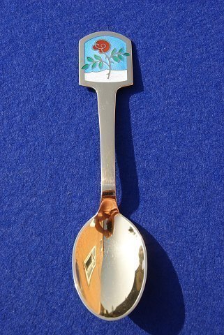 Michelsen Christmas spoon 1977 of Danish gilt sterling silver