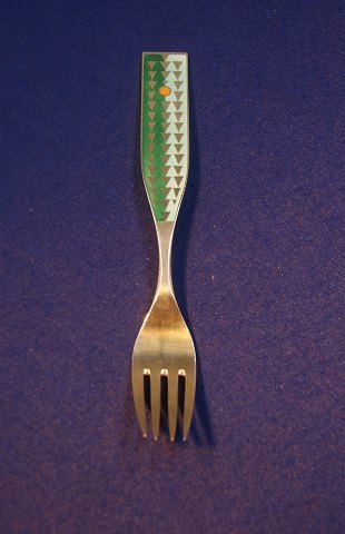 Michelsen Christmas fork 1960 of Danish gilt sterling silver