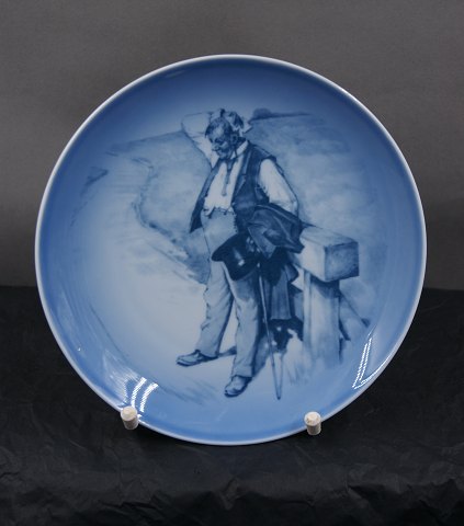 B&G Denmark plate with motif Tuborgman "Thirst"