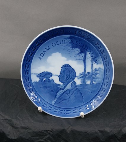 Royal Copenhagen Denmark Commemorative plate from 1979 for Adam Oehlenschläger