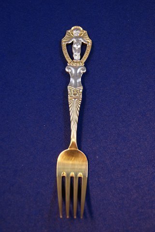 Michelsen Christmas spoon 1911 of Danish gilt silver