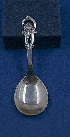 Cohr dänisch Silberbesteck, Marmeladelöffel 13,5cm aus 3 Türme Silber von Jahr 1954