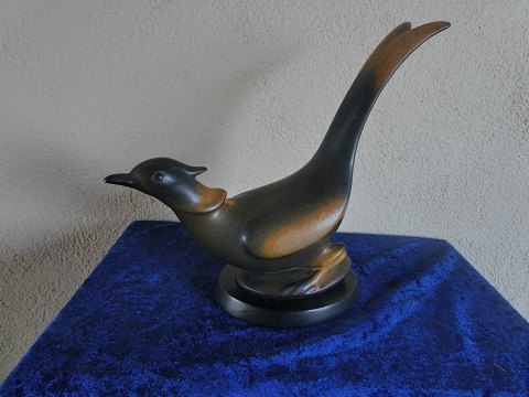 Rörstrand Figur aus Steingut, Fasan von Gunnar Nylund, aus Schweden