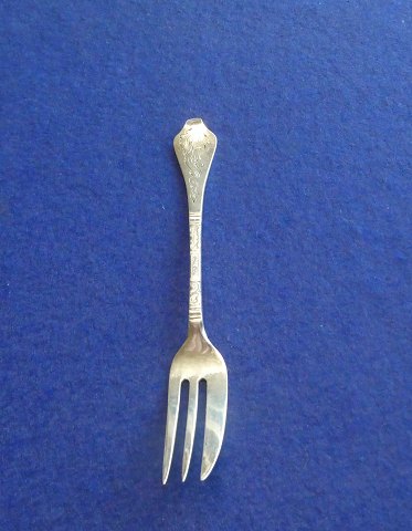 Antique Rokoko Danish solid silver flatware, forks 17.3cm