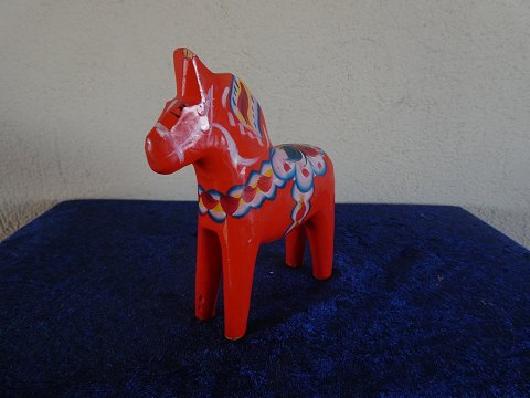 Røde Dalaheste fra Sverige H 12,5cm