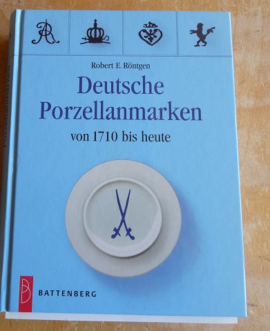 German porcelain marks from 1710 in German. Professional handbook in fine condition, 416 pages.