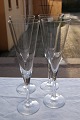 4 høje porterglas i krystal 28,5cm