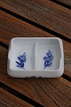 Blue Flower Plain Danish porcelain. Two split bowls