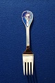 Michelsen Christmas fork 1999 of Danish gilt sterling silver