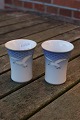 Seagull with gold Danish porcelain, small vases 7cms