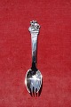 The Shepherdess and the Chimney-Sweep, child's spoon-fork or spork of Danish solid silver