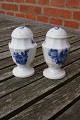 Blue Flower Angular Danish porcelain. Set salt- 
and pepper castor