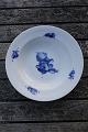 Blue Flower Plain Danish porcelain. Deep plates 
23cm