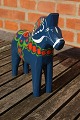 Blue Dala horses from Sweden H 16.5cms