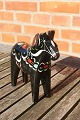 Schwarze Dalapferde von Schweden H 15cm