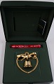 Georg Jensen Christmas Ornament 1984, Christmas Bell, in a green box