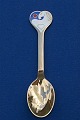 Michelsen Christmas spoon 1978 of Danish gilt 
sterling silver