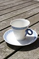 Blå Vifte porcelæn, sæt mokkakopper eller espressokopper á 2 dele