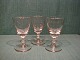 Wellington glassware. Sauterne glasses from about year 1900