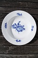 Blue Flower Plain Danish porcelain. Deep plates 
25cm