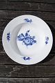 Blue Flower Plain Danish porcelain. Deep plates 25cm