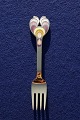 Michelsen Christmas fork 1972 of Danish gilt 
sterling silver