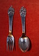 The swineherd 
children's cutlery of Danish solid silver. Set 
spoon & fork