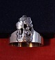 The little Mermaid   child's napkin ring of Danish solid silver