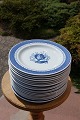 Trankebar Danish faience porcelain, dinner plates 22.5cm