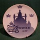 Royal Copenhagen Commemorative
plate 1897, Industrial Exhibition in Stockholm.