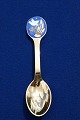 Michelsen Christmas spoon 1985 of Danish gilt sterling silver